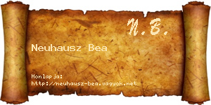 Neuhausz Bea névjegykártya